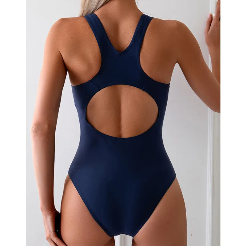 Summer Sexy One-Piece Swimsuits Closed Women's Swimwear Sports For Swimming Wear Body Bathing Suits Beachwear Pool Bather 2025 Beauty World Shop