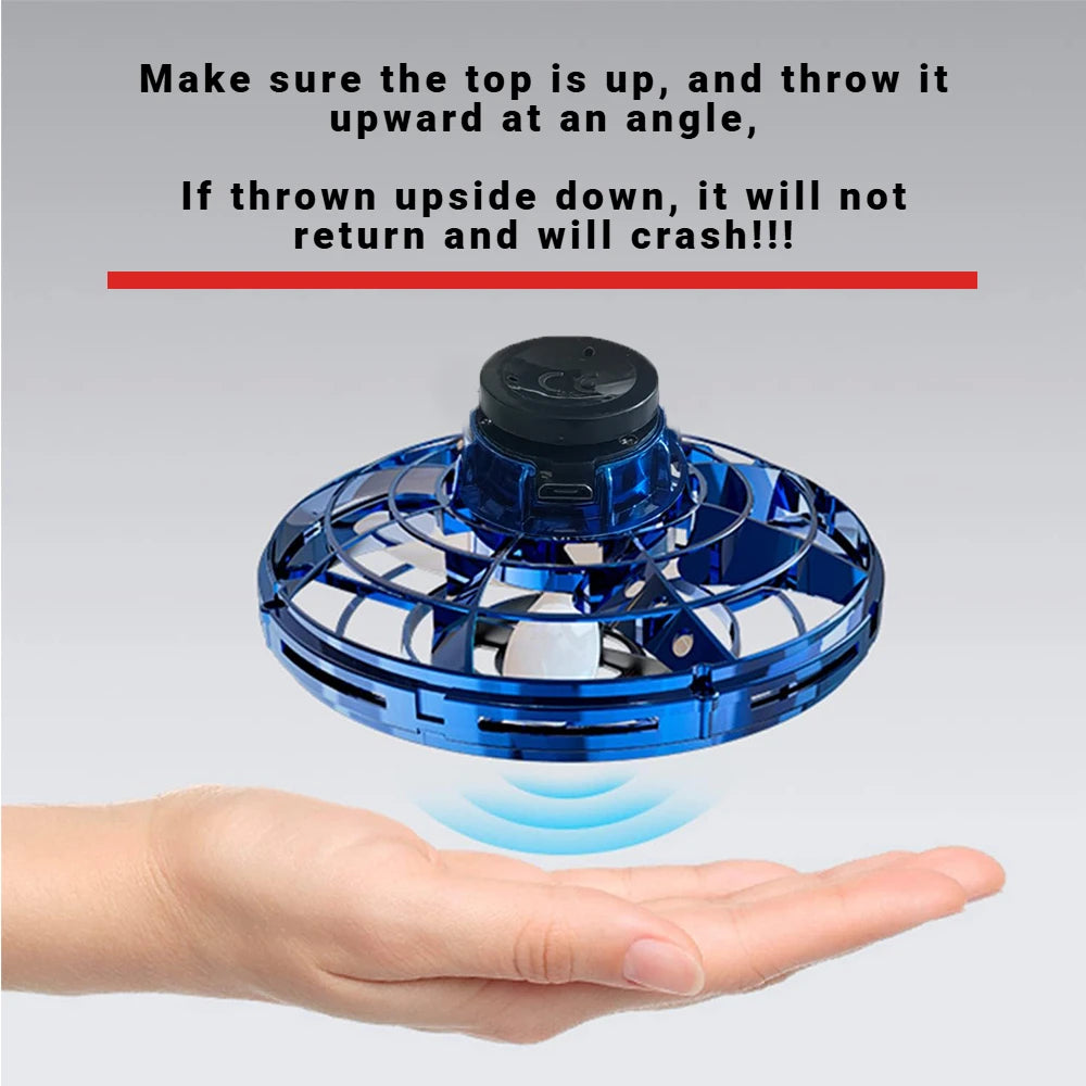 NEW LED Flying UFO Spinner Fingertip, Upgrade Flight Helicopter Gyro Flyorb Hover Ball, Mini Drone Aircraft Toy, Christmas Gift Beauty World Shop