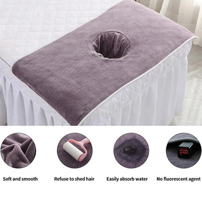 40*80cm Thickened Beauty SPA Massage Table Planking Face Towel With Hole Bed Bandana Beauty World Shop