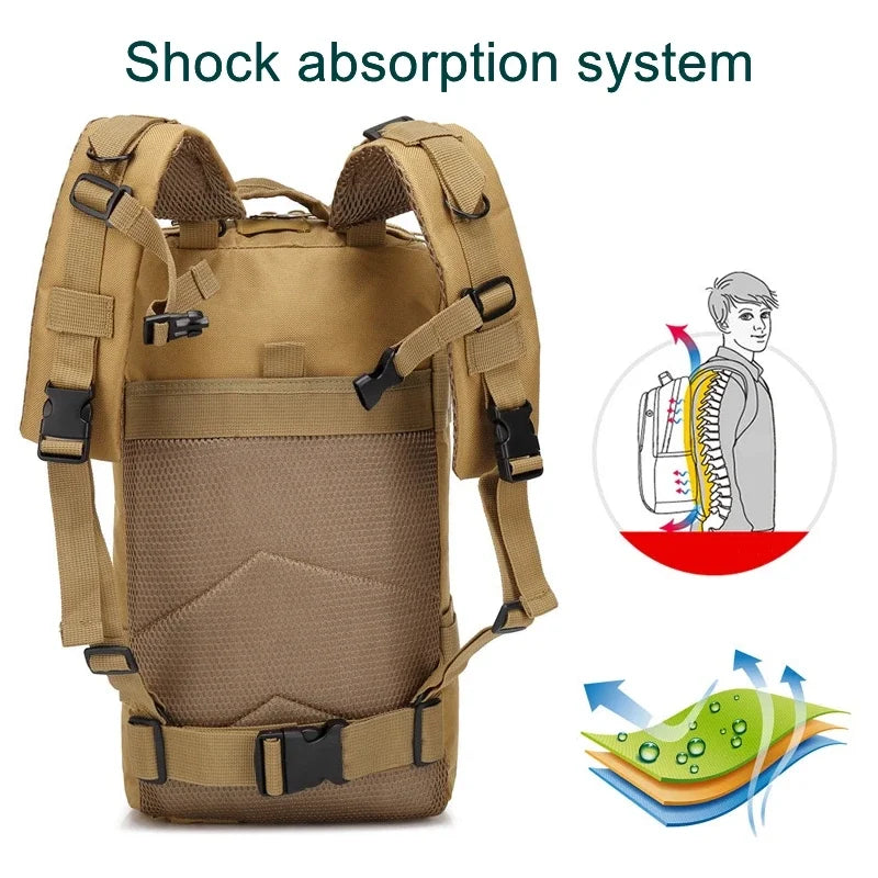 Fishing Tactical Backpack Outdoo Travel Fishing Camouflage Bag  Climbing Hunting Backpack Fishing Hiking Nylon 3P Pack Backpack Beauty World Shop