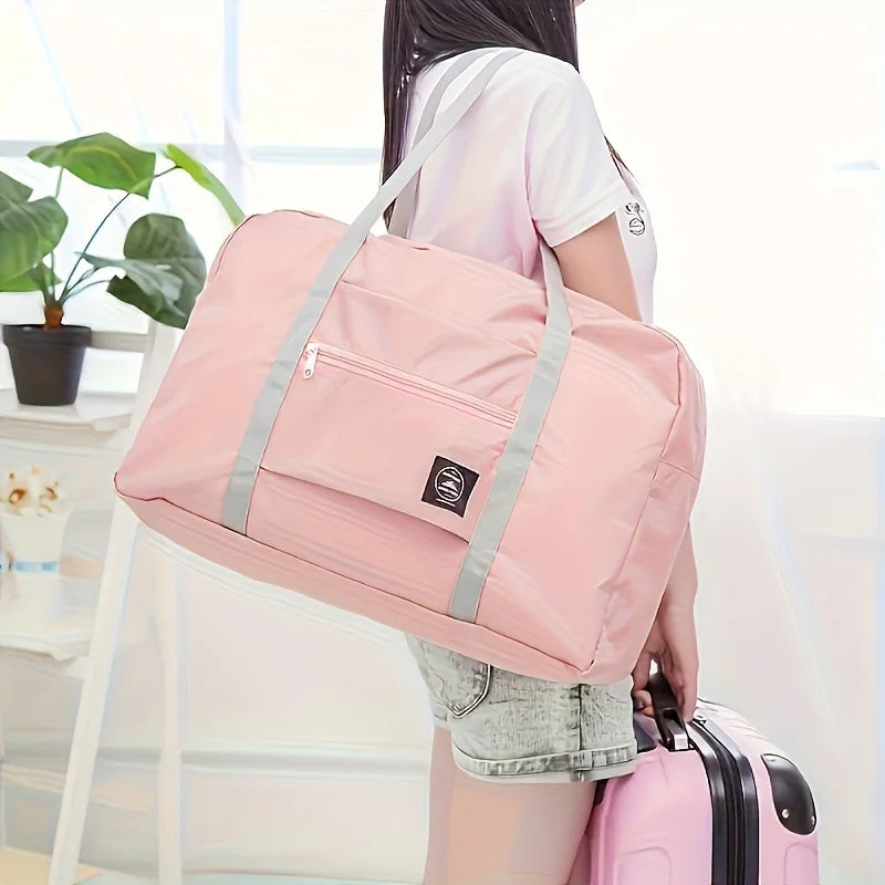 Foldable Travel Duffel Bag for Airlines Carry on Bag for Women and Girls Lightweight Large Capacity Sports Weekend Trip Overnigh Beauty World Shop