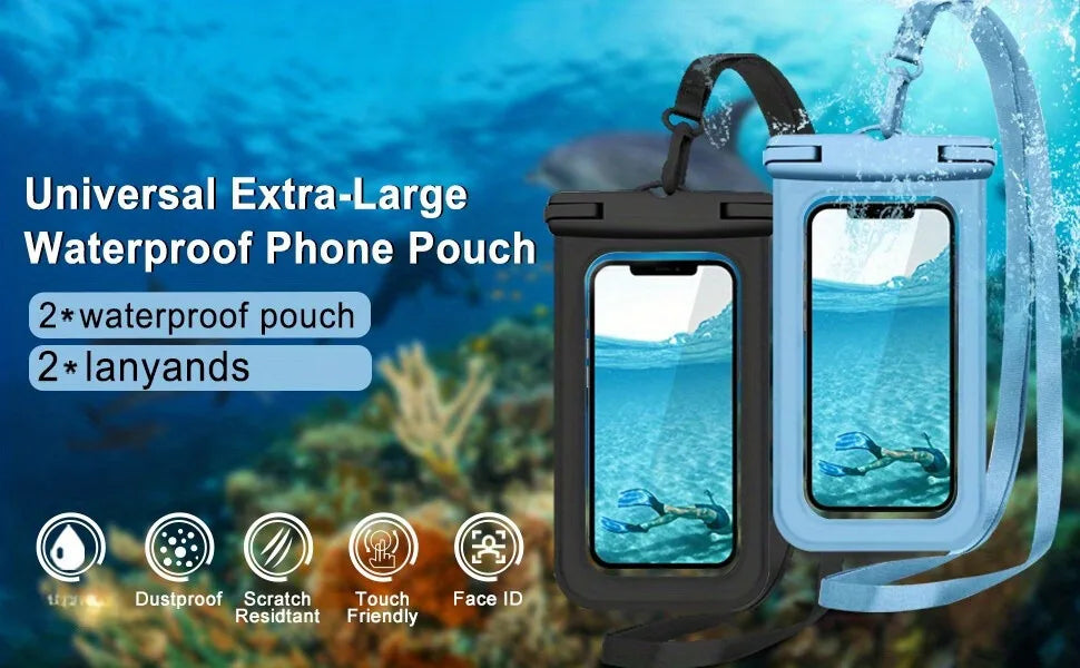1PC transparent mobile phone waterproof bag large general diving swimming hot spring smartphone waterproof bag Beauty World Shop