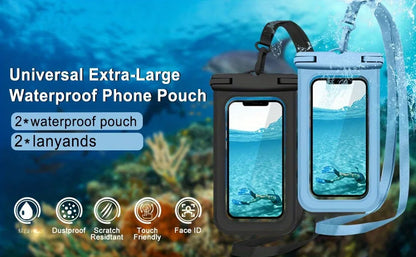 1PC transparent mobile phone waterproof bag large general diving swimming hot spring smartphone waterproof bag Beauty World Shop
