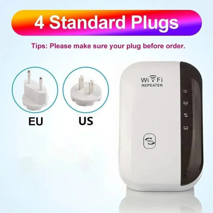 Wireless Signal Booster Wifi Extender Small Steamed Bun Network Repeater Ap Broadband Home Router Signal Amplification Extension Beauty World Shop