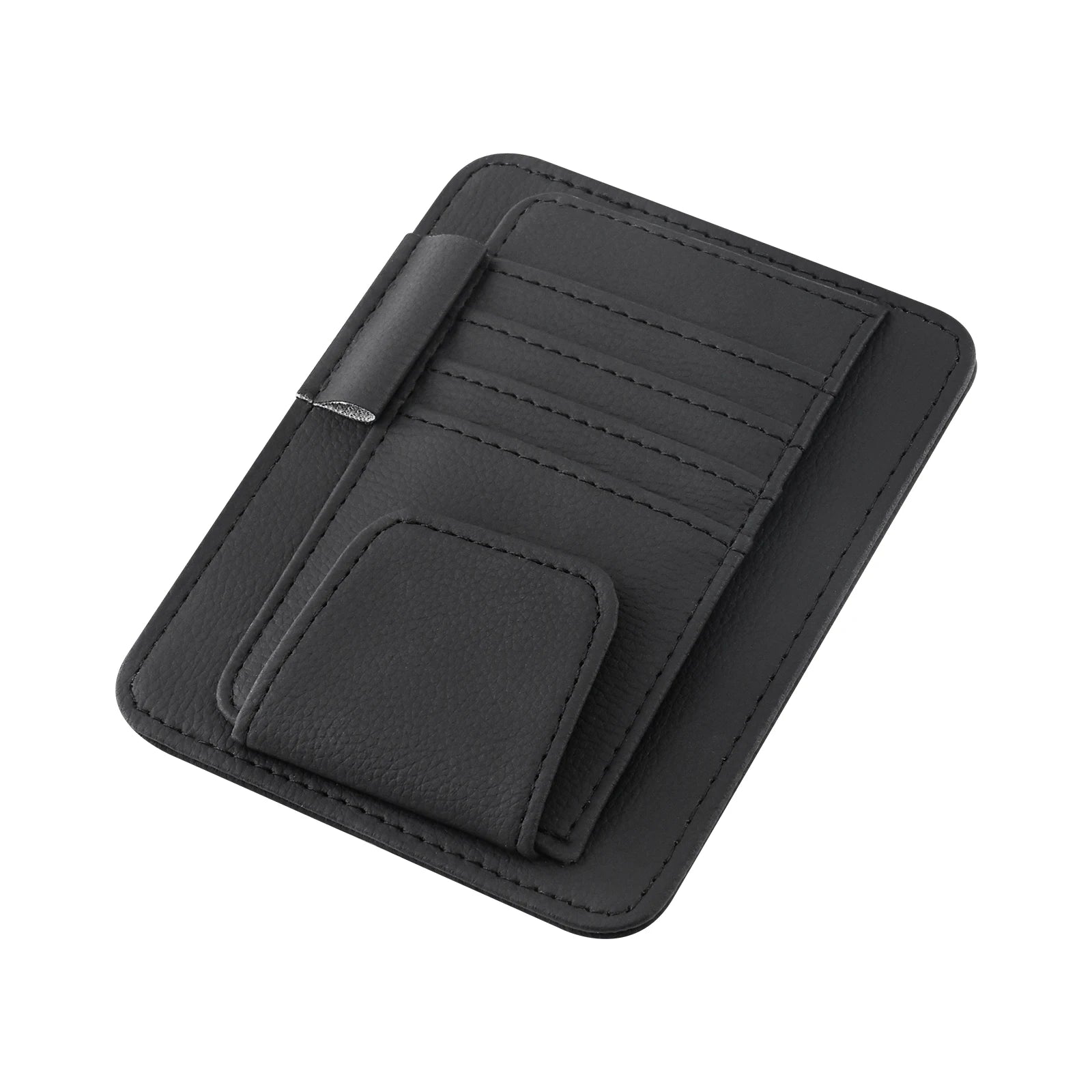 Car Sun Visor Organizer Multi-Pocket Business Card Storage Management Sunglasses Holder Visor Accessories Auto Interior Beauty World Shop