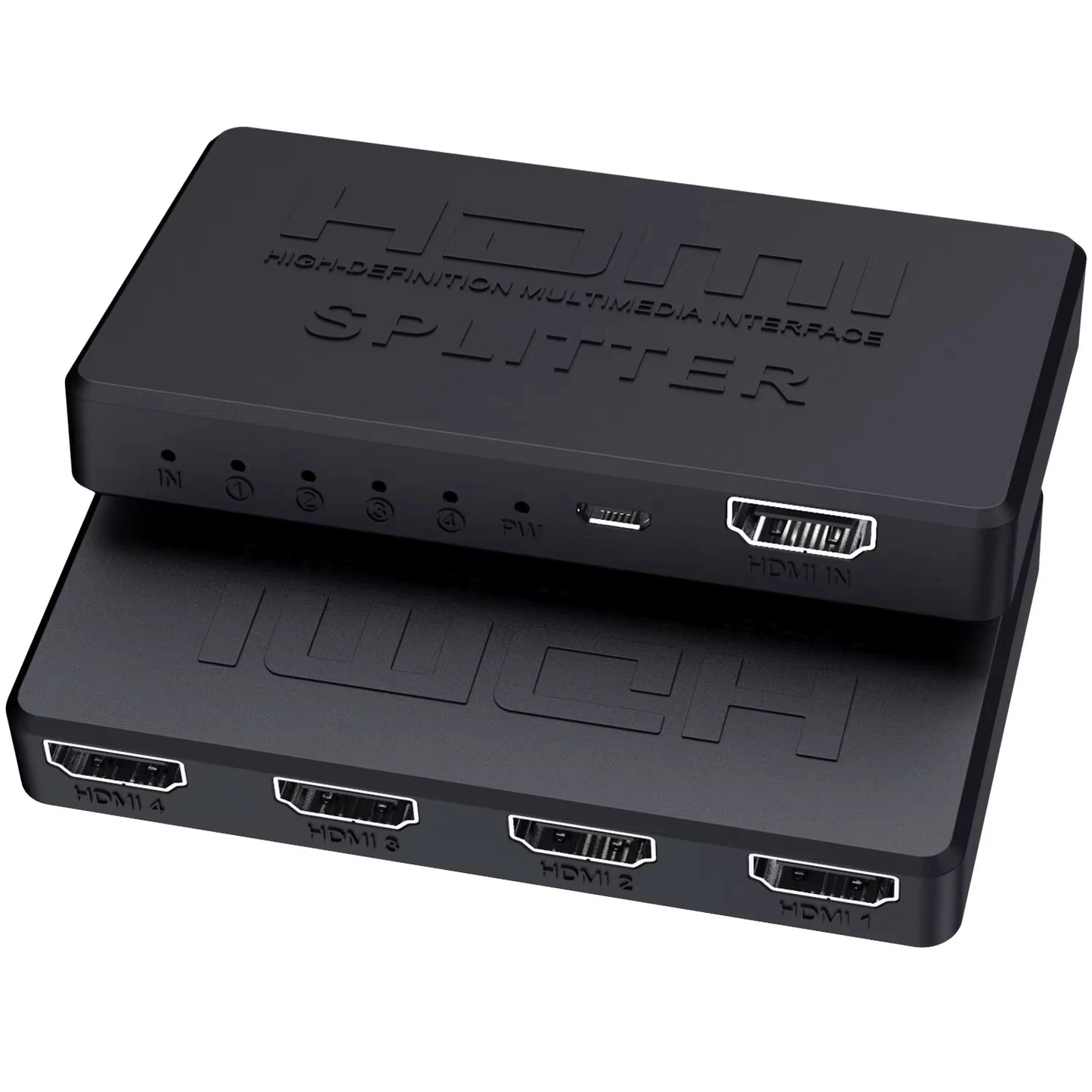 4K 2K HDMI Splitter 1 in 4 out 4x1 HDMI Switch HDMI-compatible Adapter HDTV 1080P Video Switcher for Xbox PS4 DVD HDTV PC Laptop Beauty World Shop