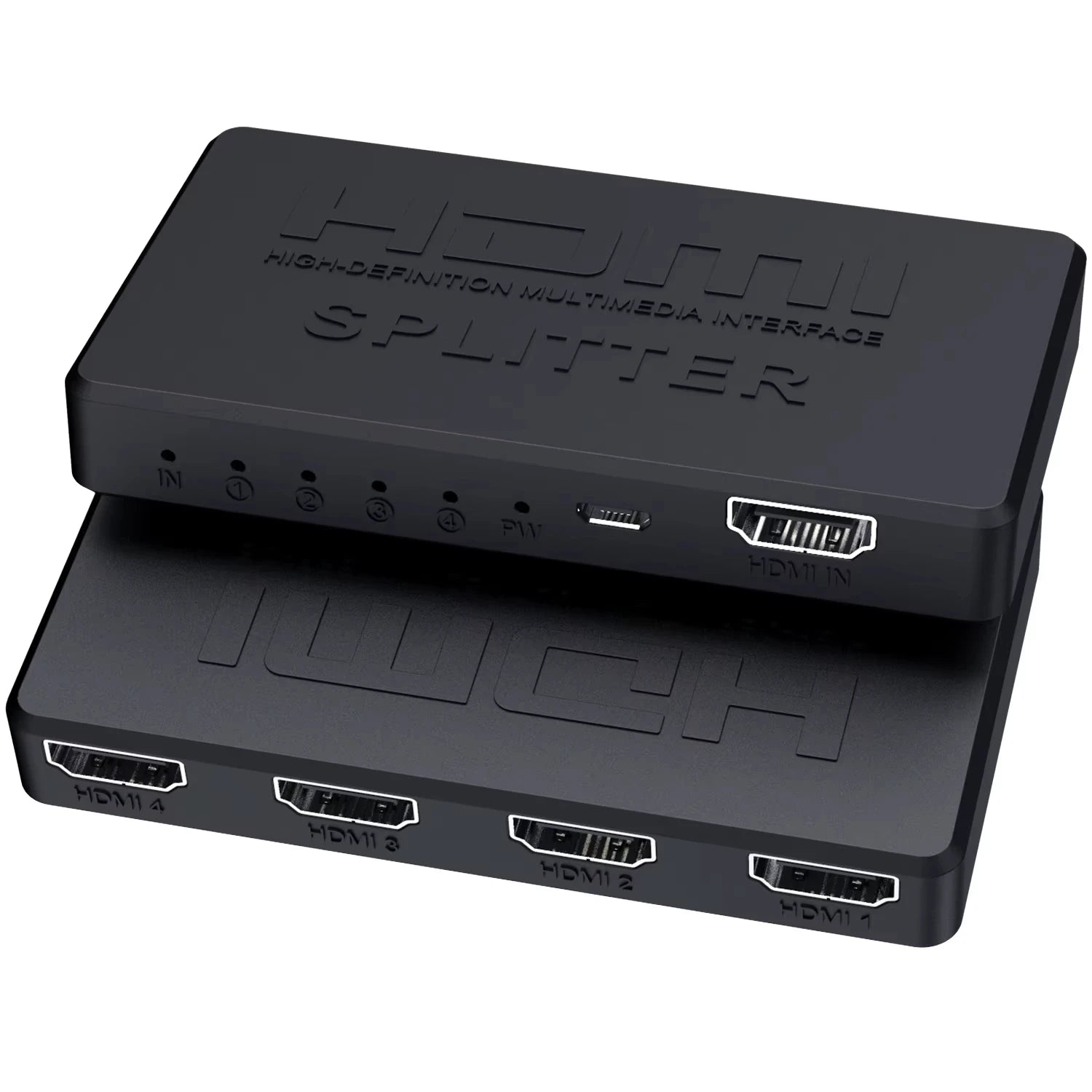4K 2K HDMI Splitter 1 in 4 out 4x1 HDMI Switch HDMI-compatible Adapter HDTV 1080P Video Switcher for Xbox PS4 DVD HDTV PC Laptop Beauty World Shop
