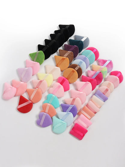 5-10-20-30-50-100 random cotton powder puff bags. Random colors and shapes. Made of ultra-soft velvet, specially designed for sh Beauty World Shop