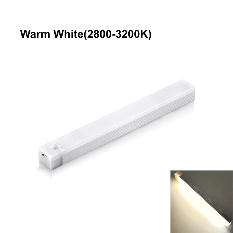 LED Bar Lights USB Rechargeable Motion Sensor Night Light Portable Induction Cabinet Light for Kitchen Room for Wardrobe Hallway Beauty Fashion