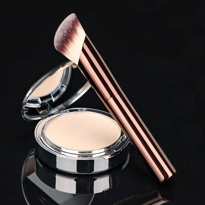 1pc Professional Foundation Brush Set, Beveled Tubular Makeup Brush, Makeup Tools With Soft Fiber For Easy Carrying, Brush For T Beauty World Shop