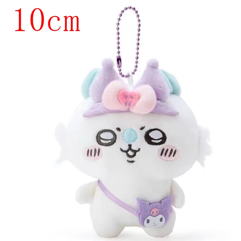 Self-deprecating Bear Chiikawa Sanrioi hachiware Plush Toy Co-branded Doll Pendant Cute Jiyi Xiaohachi Usaki Bedroom Ornaments Beauty World Shop