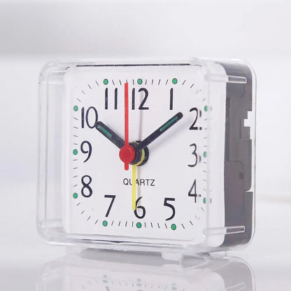 Bedside Small Alarm Clock Quartz Battery Square Candy Color Student Bedroom Alarm Clock Wake Up With Beeping Sound Beauty World Shop