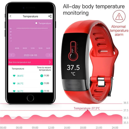 ECG+PPG Smart Wristband Fitness Tracker for Women Men Calorie Blood Pressure Waterproof Sport Smartband Health Smartwatch Beauty World Shop
