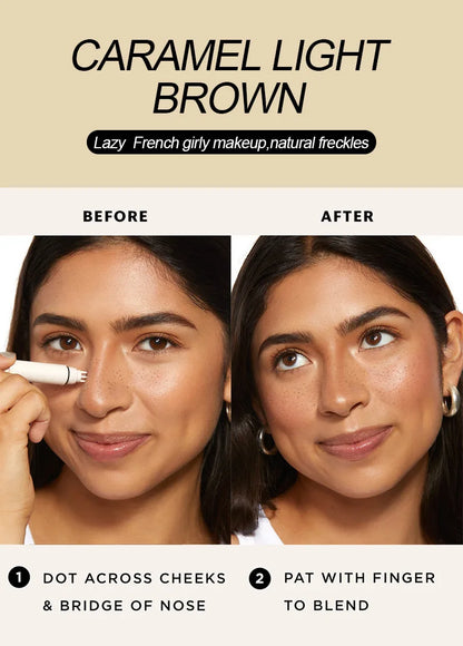 Facial Freckle Stamp Pencil,Natural Makeup for Freckles,Dark Spots, Moles,Waterproof,not easy to fade Concealer,Feminine Contour Beauty World Shop