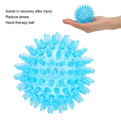 Spiky Ball Hollow Soft Transparent Strength Recovery Exercise Stress Relief Massage Ball for Hand Wrist Beauty World Shop