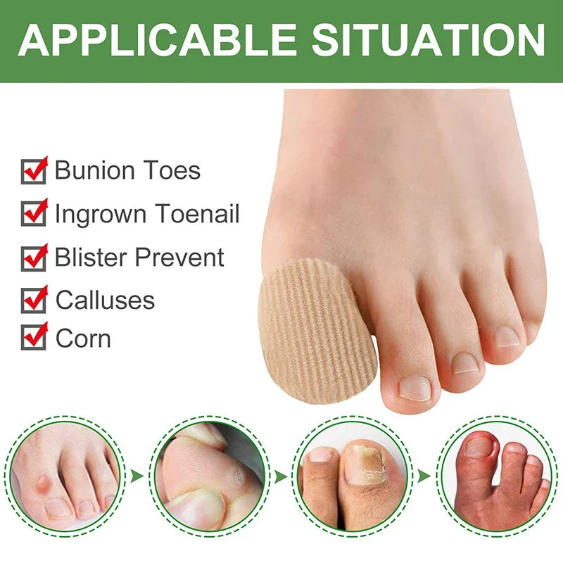Fabric Toe Separator Finger Protector Applicator Corn Callus Remover Bunion Corrector Pedicure Tools Pain Relief Tube Foot Care Beauty Trend Shop