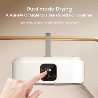 Portable Clothes Dryer Folded Electric Clothing Dryer Multifunctional Intelligent Timed Warm Laundry Dryer with Remote Control