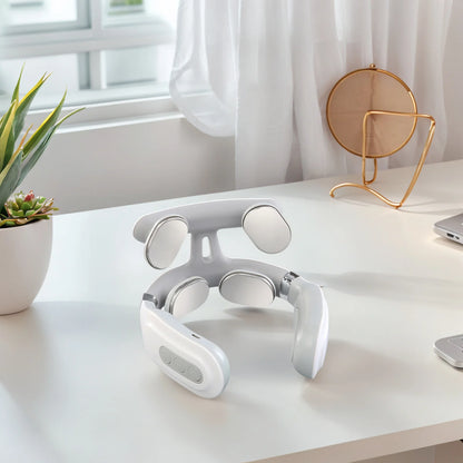 4-head Neck Massager USB Rechargeable Cervical Massager Relaxation Gifts for Women Men Dad Mom Beauty World Shop