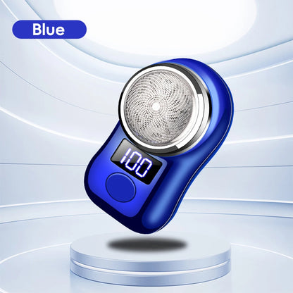 Men Shaving Tool Usb Rechargeable Portable Electric Shaver with Led Battery Display for Men Waterproof Mini Travel Rotary Razor