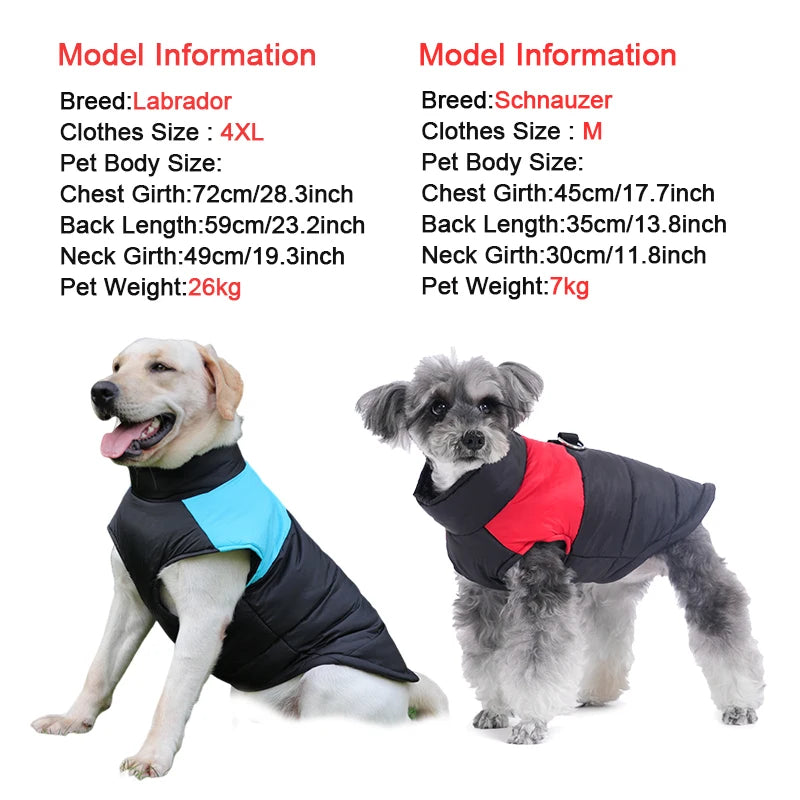 Winter Pet Dog Clothes Warm Big Dog Coat Puppy Clothing Waterproof Pet Vest Jacket For Small Medium Large Dogs Golden Retriever Beauty World Shop