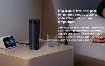 Original MIJIA Portable Electric Kettle 2 Thermos Cup Fast Water Boiler 350ml Smart Temperature Insulated Kettle Travel (CN) Beauty World Shop