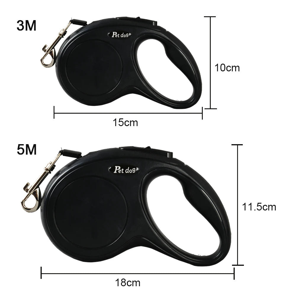 Pet Dog Leash for Small Medium Dogs Cats Walking Automatic Retractable Extending Puppy Solid Roulette Chihuahua Bulldog Supplies Beauty World Shop