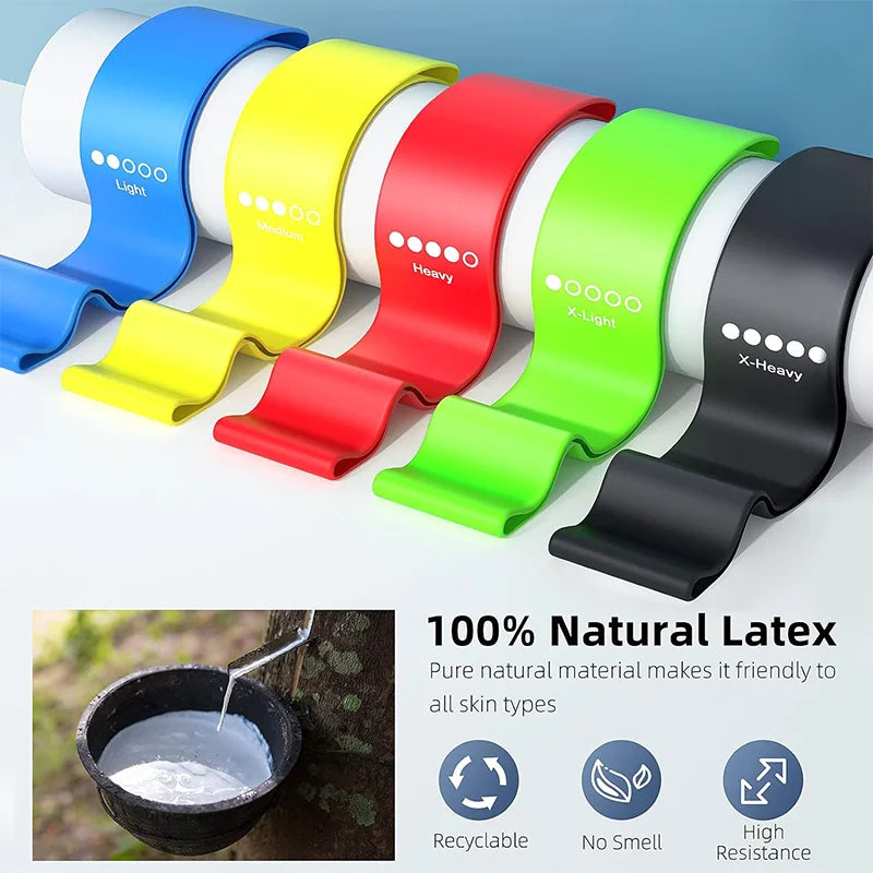 Different Resistance Bands Yoga Band Fitness Exercise Training Hip Tension Band Leg Squat Dance Elastic Loop Stretch Band Beauty World Shop