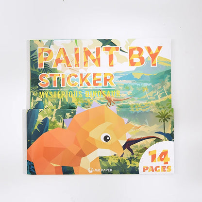 Mr Paper 12pcs/bag Sticker Book Students' Handmade 3D Geometric Collage DIY Stickers Early Educational Stickers For Journal Beauty World Shop
