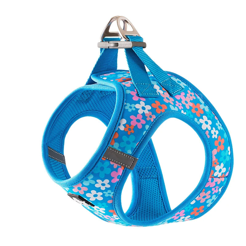Truelove Pet Harness Soft Air Mesh Adjustable Reflective Pet Vest Small and Medium Breeds No Pull Adjustable Dog Harness TLH3016