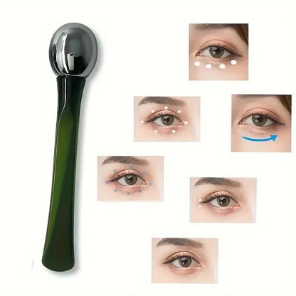 1pc Eye Roller Massage Stick Eye Cream Applicator Cosmetic Spatula Anti Wrinkle Facial Spoon Gold Alloy Face Thin Skin Care Tool Beauty Trend Shop
