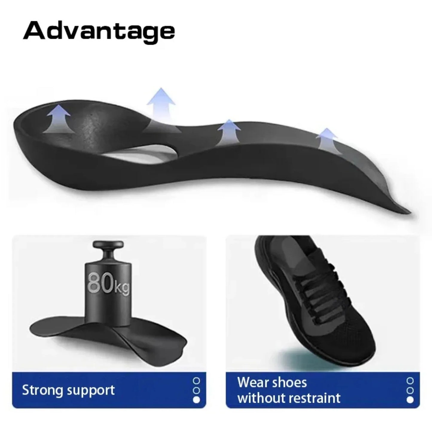 Flat Foot O-Shaped Legs Insole for Shoes Correction Arch Support Plantar Fasciitis Orthopedic Insoles Men/Women Foot Care Insert Beauty Trend Shop