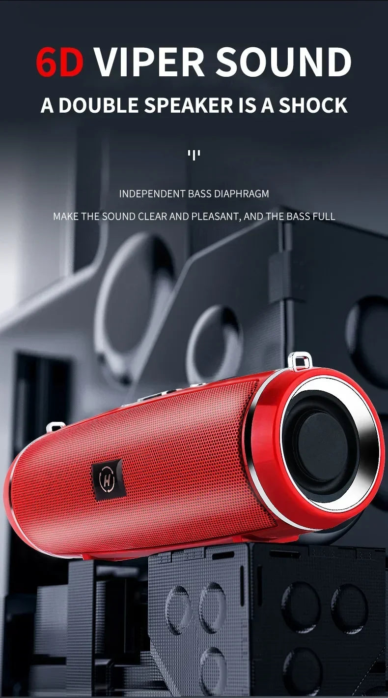 Portable Wireless Speaker Bluetooth 200W High Power Outdoor Audio 3D Stereo Surround TWS FM Voice RHDE Promotion