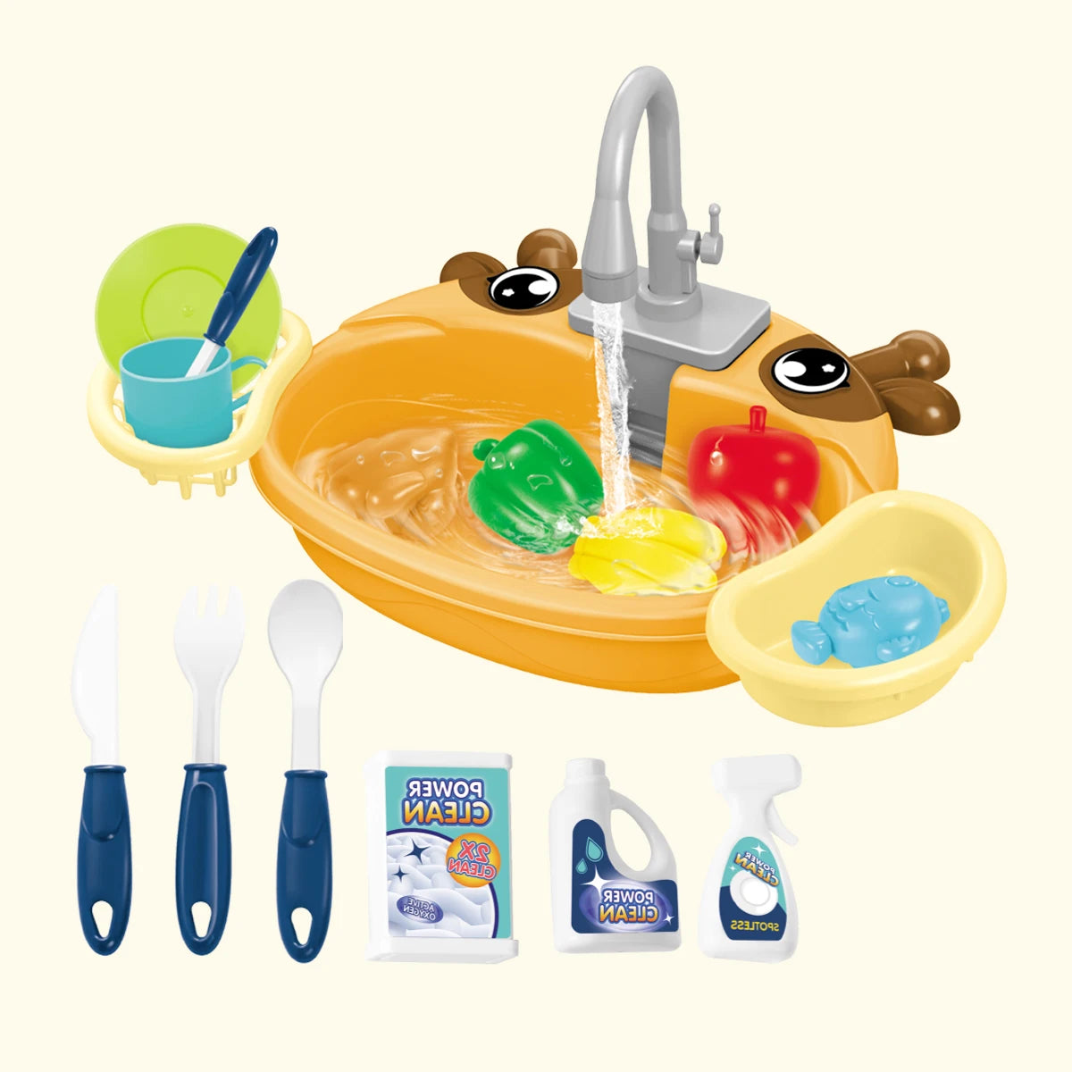 Dishwasher Toys, Kitchen Sink Electric Playing with Running Water  Automatic Water Cycle System Simulated kitchen accessories Beauty World Shop