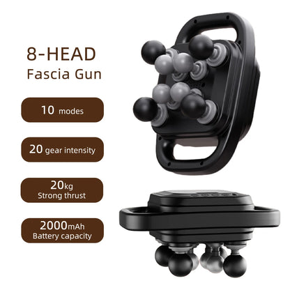 42-Heads Fascia Gun High-Frequency Vibration Body Massage Gun Back and Waist Massager Neck Shoulder Massager Muscle masajeador Beauty World Shop
