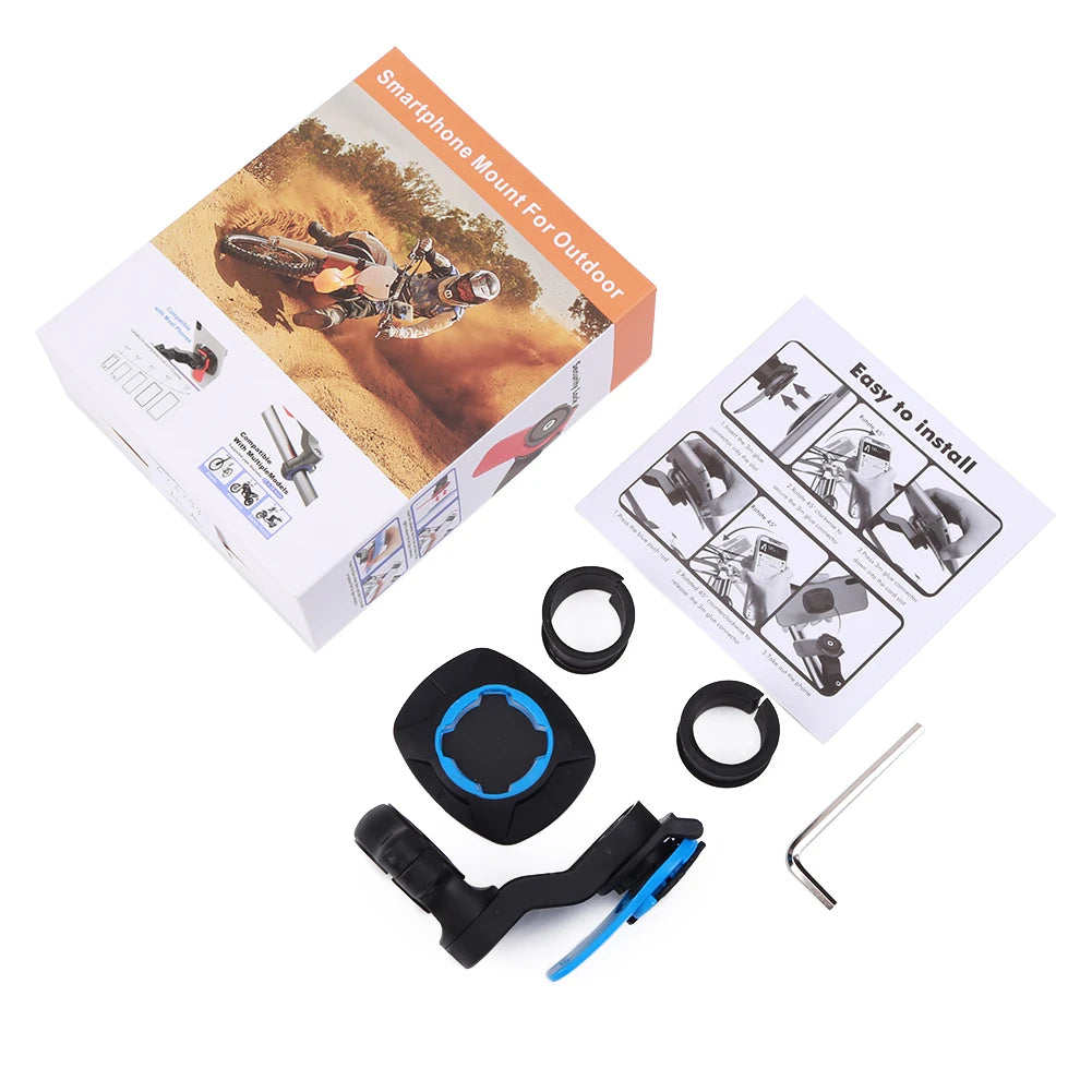 Motorcycle Bike Phone Holder Phone Bracket Vibration Damper Bike Handlebar Navigation Support for 4.7-7.2'' Phone Beauty World Shop
