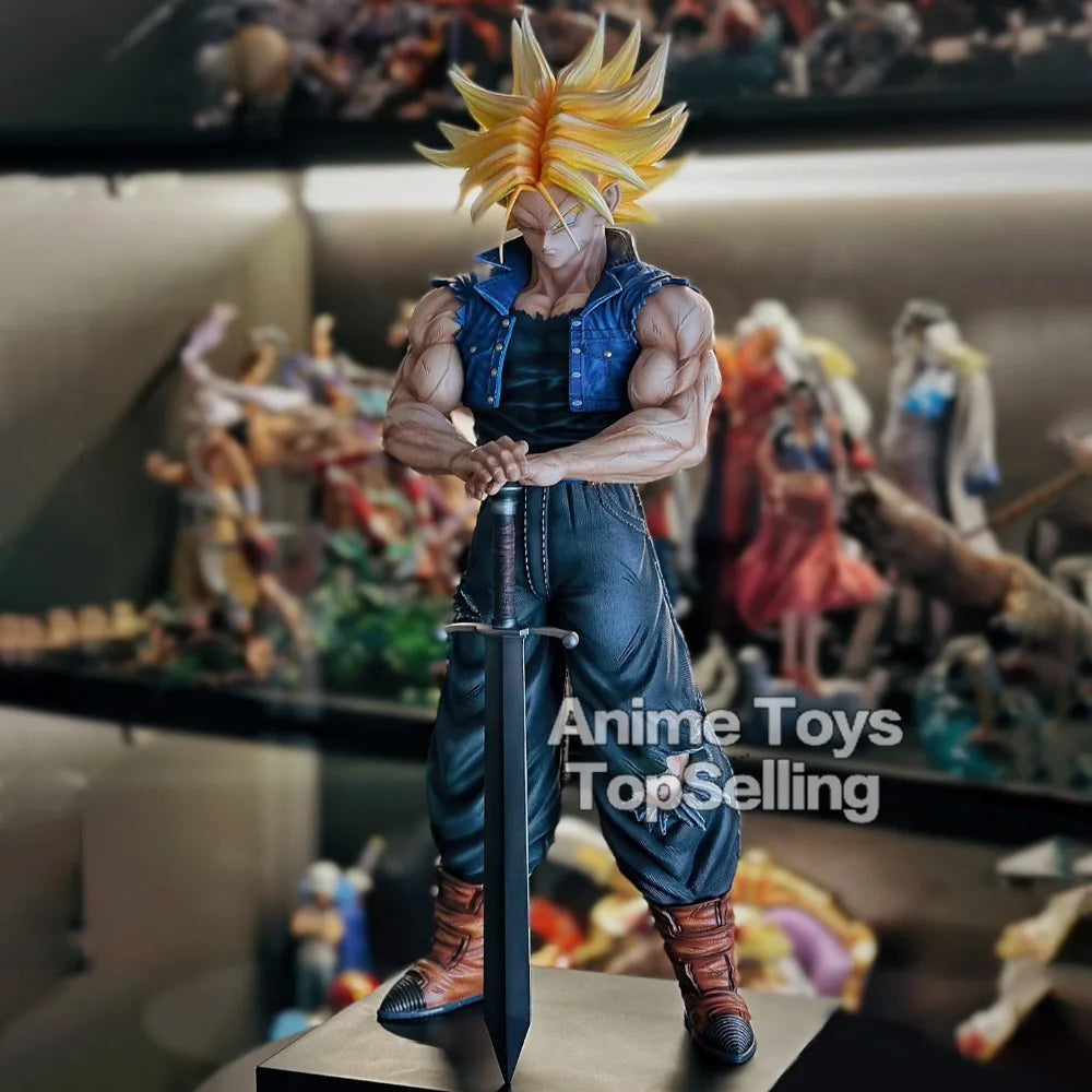 25cm/9.84in Anime Dragon Ball Z Trunks Figure Future Trunks Action Figures MPVC Statue Collection Model Toys for Children Gifts Beauty World Shop