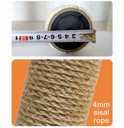 Cat Scratching Post for Cat Tree Tower DIY Cat Climbing Frame Replacement Post Sisal Rope Entangle Kitten Toy Scratch Furniture Beauty World Shop