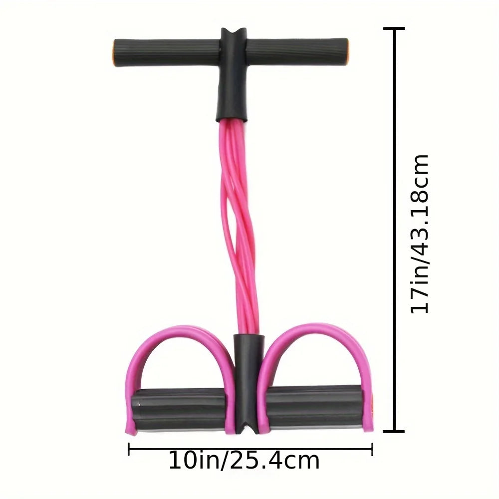 6-Tube Resistance Band, Multi-Functional Elastic Yoga Pull Rope for Arms, Legs, Waist & Abs, Durable Latex Fitness Equipment Beauty World Shop