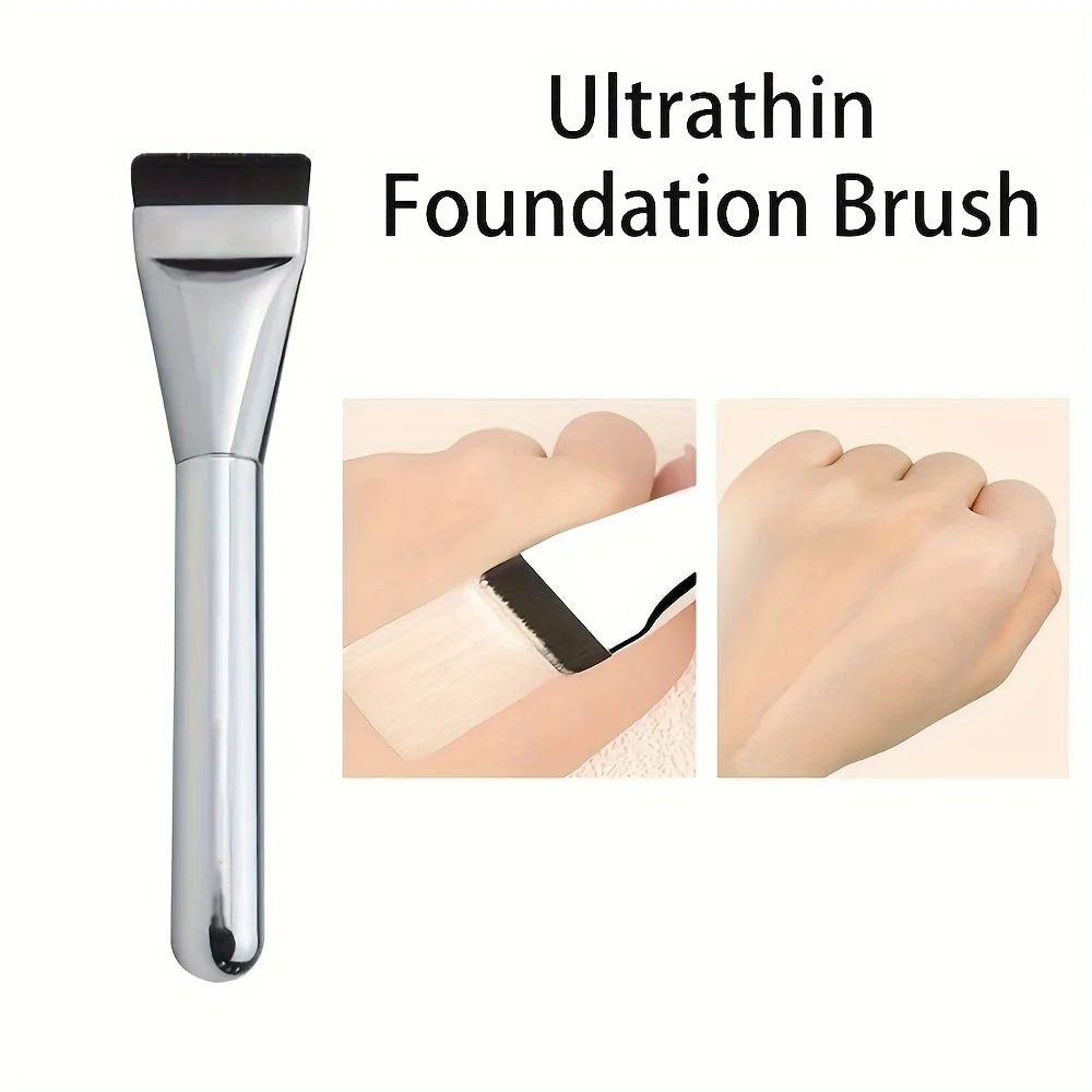 1/2Pc Multi-Use Foundation Ultra-Fine, Hypoallergenic Nylon Bristle Oval Foundation Brush - Perfect for Face Contouring Beauty World Shop