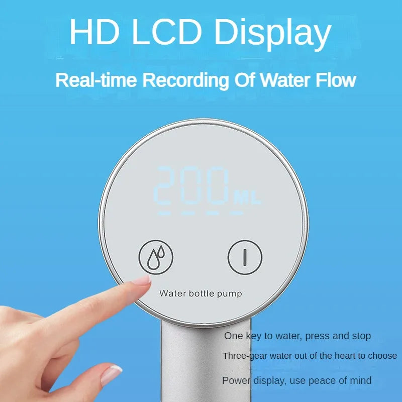 Electric Water Gallon Bottle Pump Automatic Water Dispenser Pump 19 Liters Foldable Desktop Water Bottle Pump USB Rechargeable Beauty World Shop