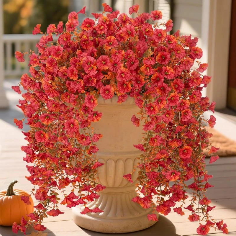 1/2Pcs Artificial Flowers Vine Morning Glory Wedding Bridal Home Room Table Festival Decor Outdoor Yard Garden Arch DIY Gift Box Beauty World Shop
