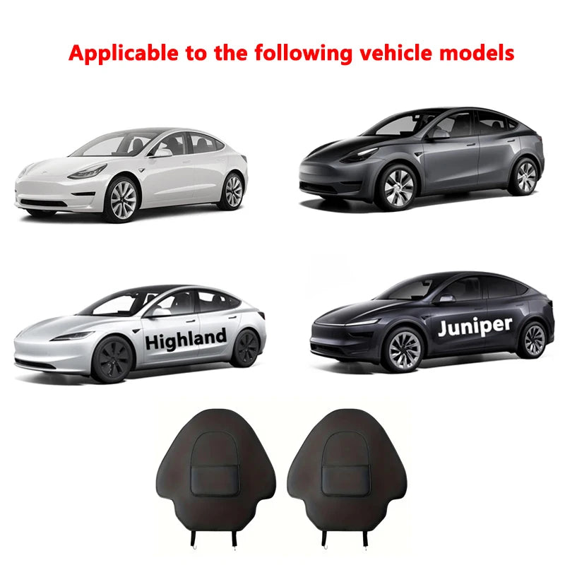Car Seat Back Protective Mat For Tesla Model 3 / Y Full Seat Anti Kick Pad Leather Anti Scratch Protector Mats Car Accessories Beauty World Shop