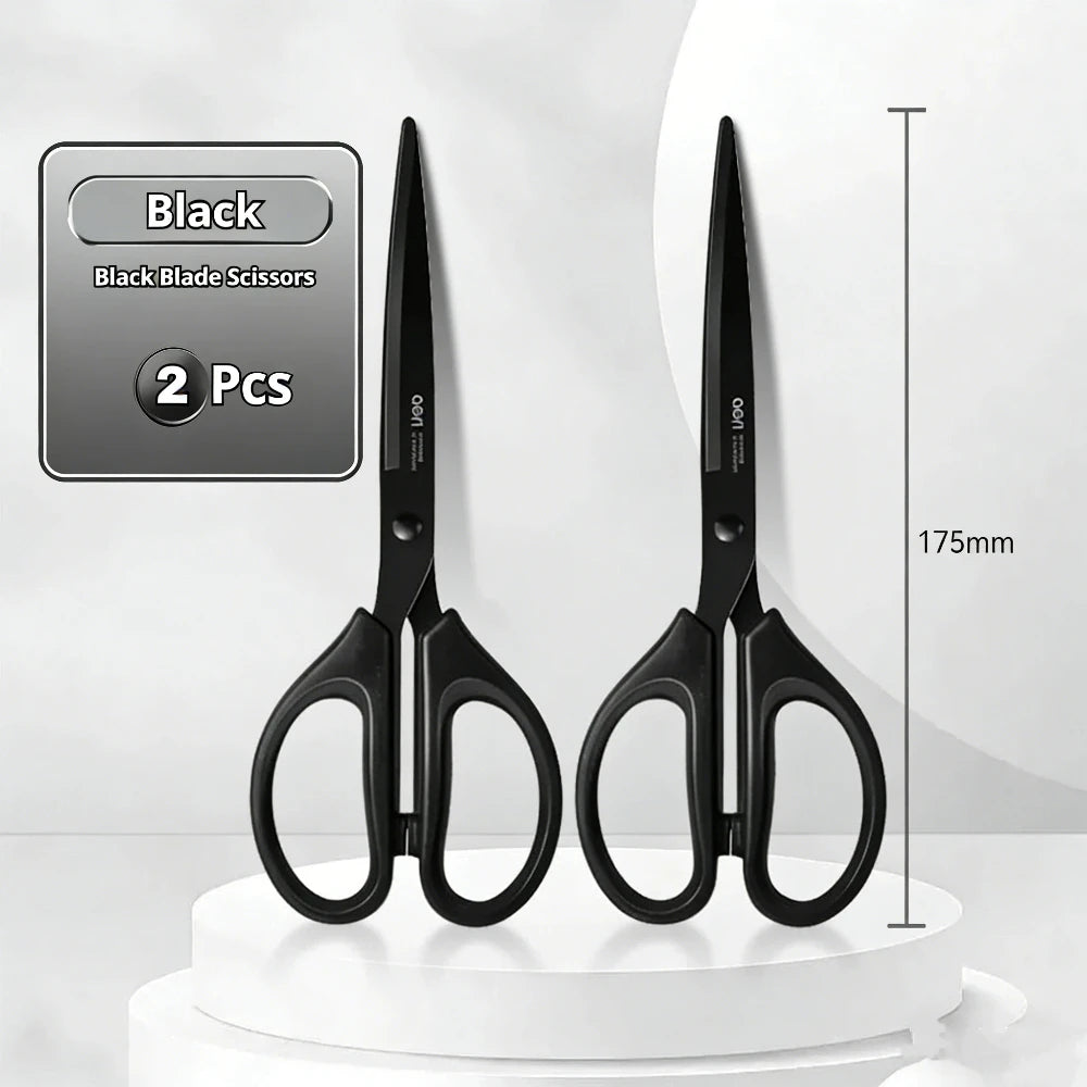 1/2Pcs 210/175mm Black Stainless Steel Scissors Business Office Stationery Home Tailor Shears Kitchen Knife Cutter Cutting Beauty World Shop