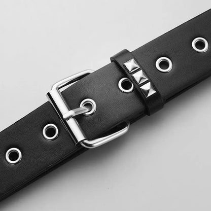 Trend Rivet Belt Heavy Metal Belt Men Women Punk Nightclub Rock Style Belt Jeans Belt Y2K Belt Fashion Decoration Women's Belts Beauty World Shop