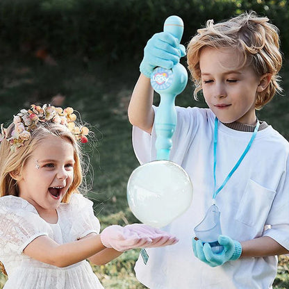 Elastic Smoke Bubble Machine USB Rechargeable Portable Bubble Maker Elastic Bubble Fog Wand for Kids  Electric Bubble Blower Beauty World Shop