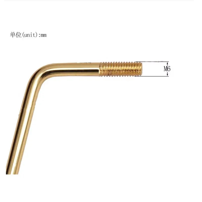 M6 Tremolo Bridge Arm Whammy Bar for Electric Guitar Chrome Black Gold Thread Diameter 6mm Guitar Accessories Beauty World Shop