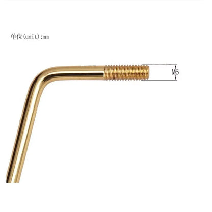 M6 Tremolo Bridge Arm Whammy Bar for Electric Guitar Chrome Black Gold Thread Diameter 6mm Guitar Accessories Beauty World Shop