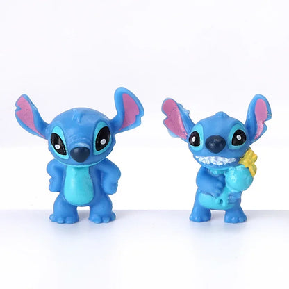 12Pcs MINI Stitch Anime Figurine Dolls Cartoon Lilo and Stitch Action Figures Collectible Decoration Model Toys Kids Gift Beauty World Shop