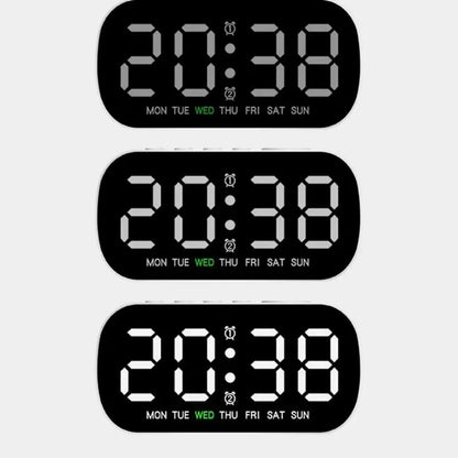 Digital Alarm Clock USB Powered Temperature Date Week Dual Alarm Night Mode Snooze Clock 5 Levels of Brightness 12/24H LED Clock Beauty World Shop