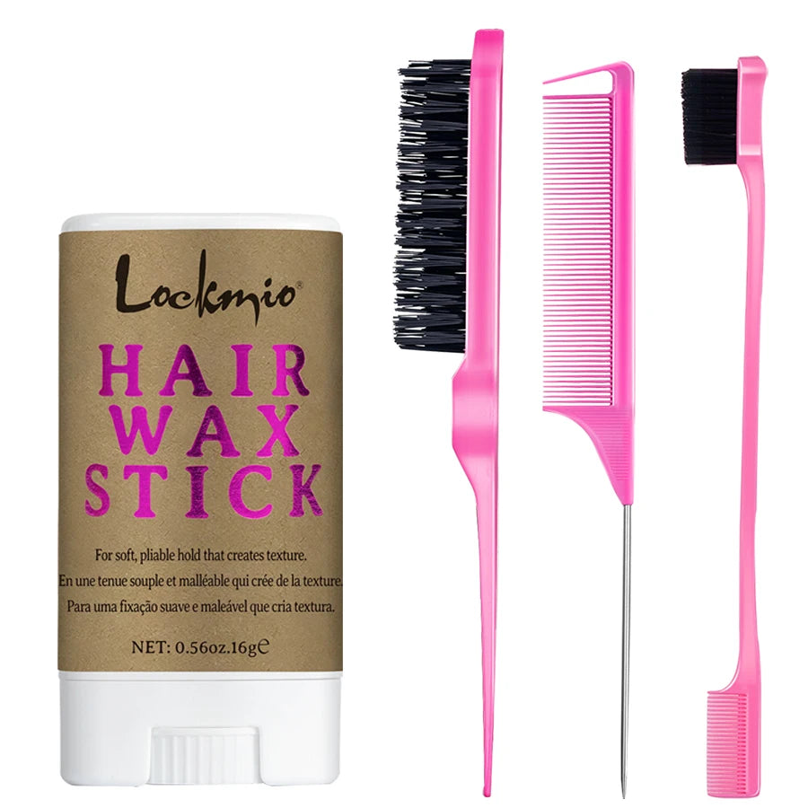LOCKMIO Women Hair Wax Stick for Wigs Anti-frizz Flyaways Control Styling Wax Long-lasting Smooth Broken Back Hair Pomade Cream Beauty World Shop